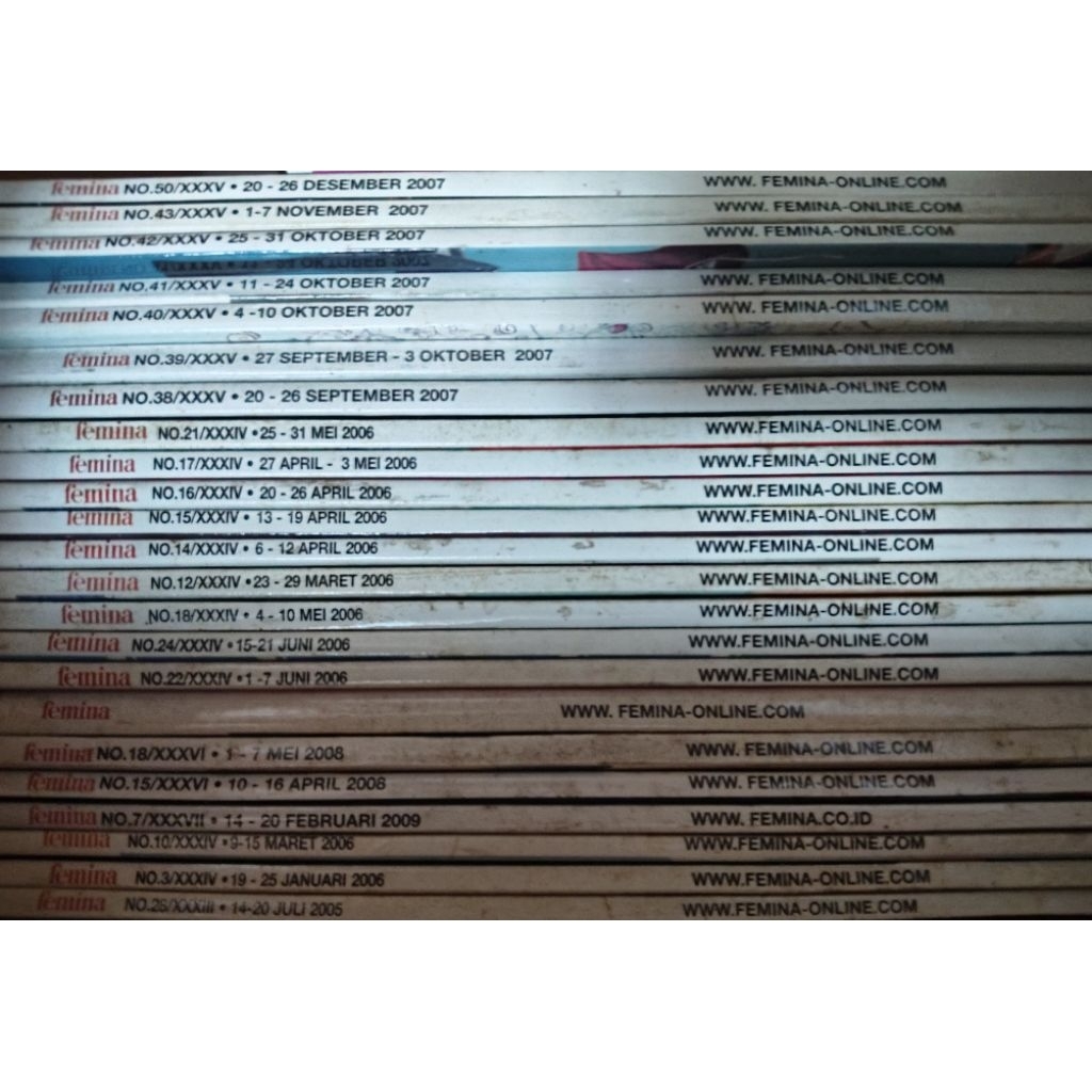 Majalah Femina 2006-2007 (paket)
