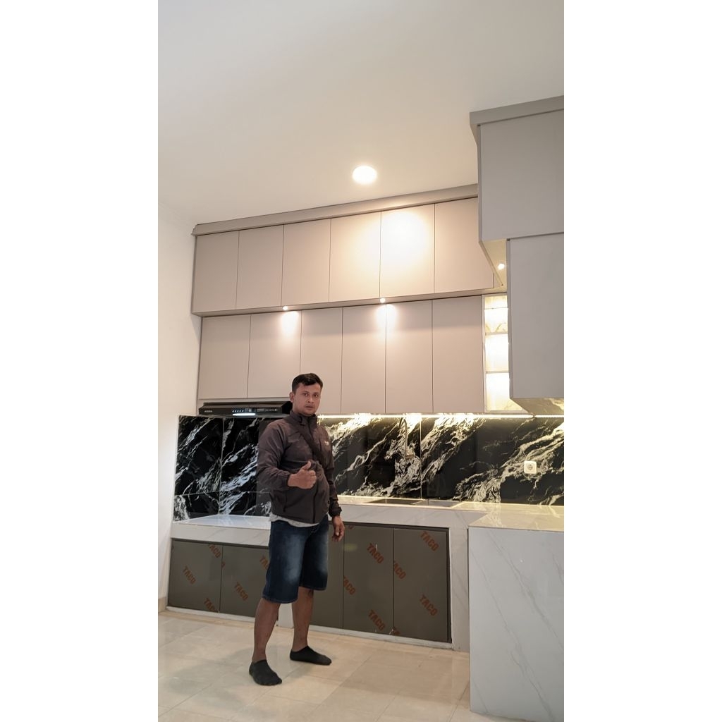 Kitchen Set Custom Minimalis, Kitchen Set HPL