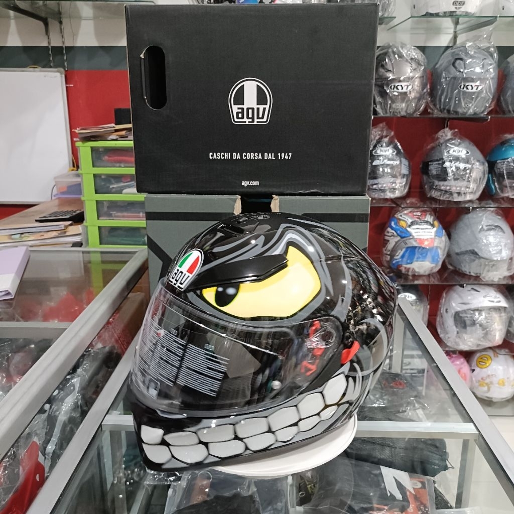 HELM AGV K3 SV ANGRY BLACK FULL FACE