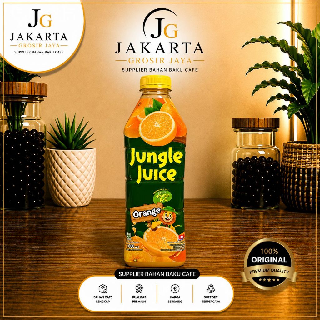 JUNGLE JUICE 1 LITER ORANGE | JUS BUAH JERUK 1L