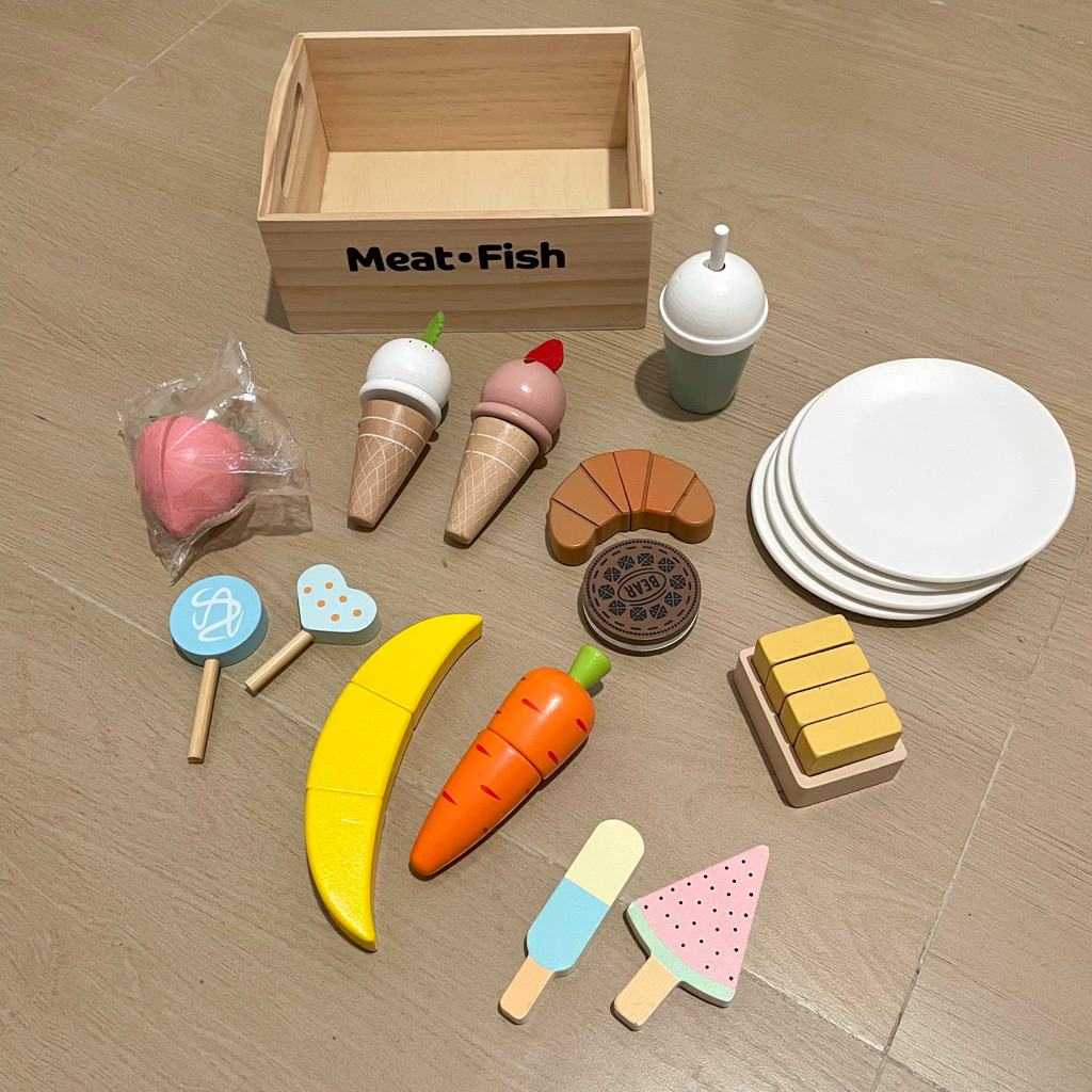 NEW / PRELOVED Mainan Kayu | Wooden Toy Toys Edukasi Anak Masak Masakan Makanan Roleplay Pretend Pla