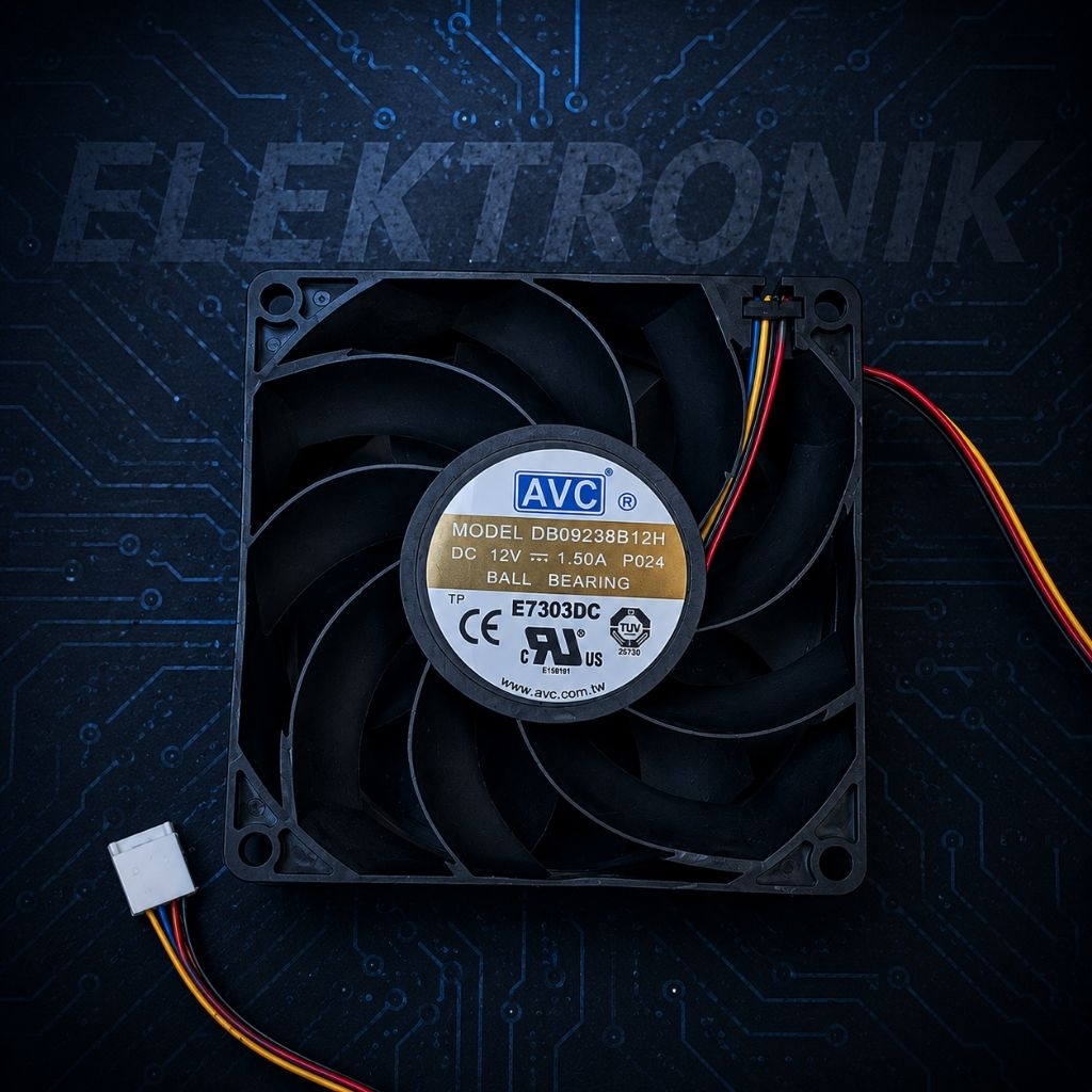 FAN KIPAS HIGH SPEED 9×9CM AVC 12V 1.50A