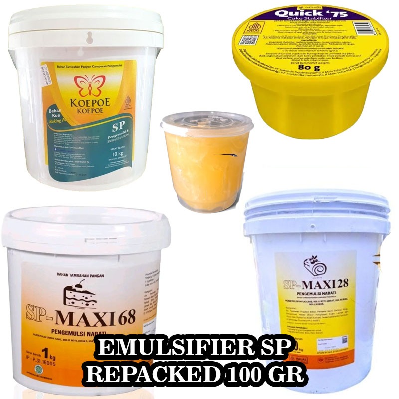 SP Maxi 28 dan 68, SP Koepoe-Koepoe 100gr, Quick 75 - Emulsifier Cake