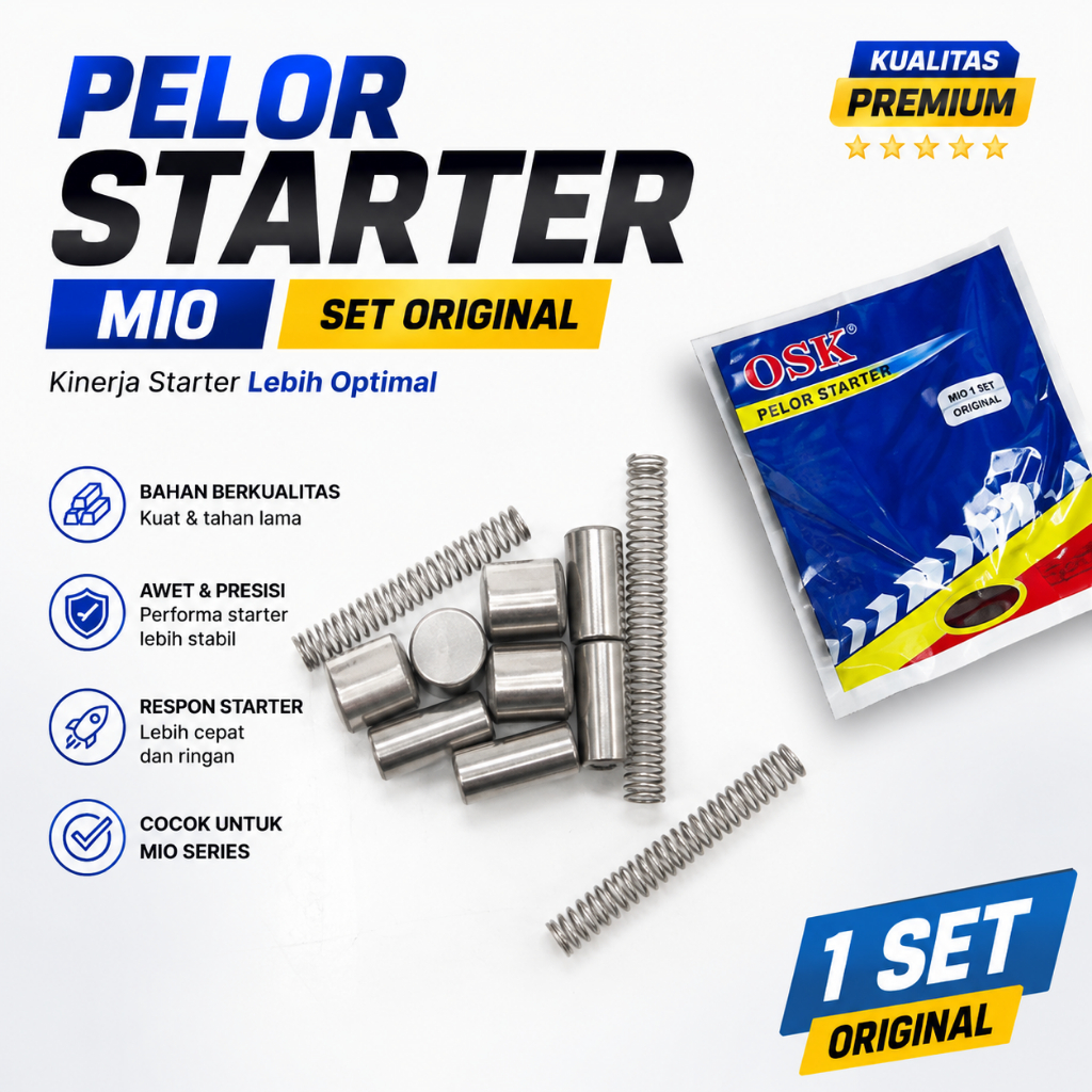 Pelor Stater Mio Set Original Pelor Starter Mio Sporty Smile Soul Nouvo Mio GT