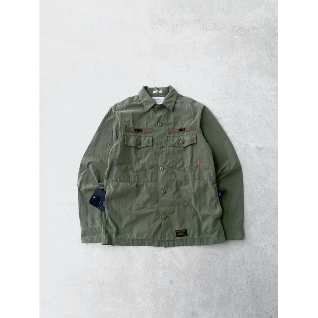 Wtaps Buds L/S Mike Shirt - Army Green