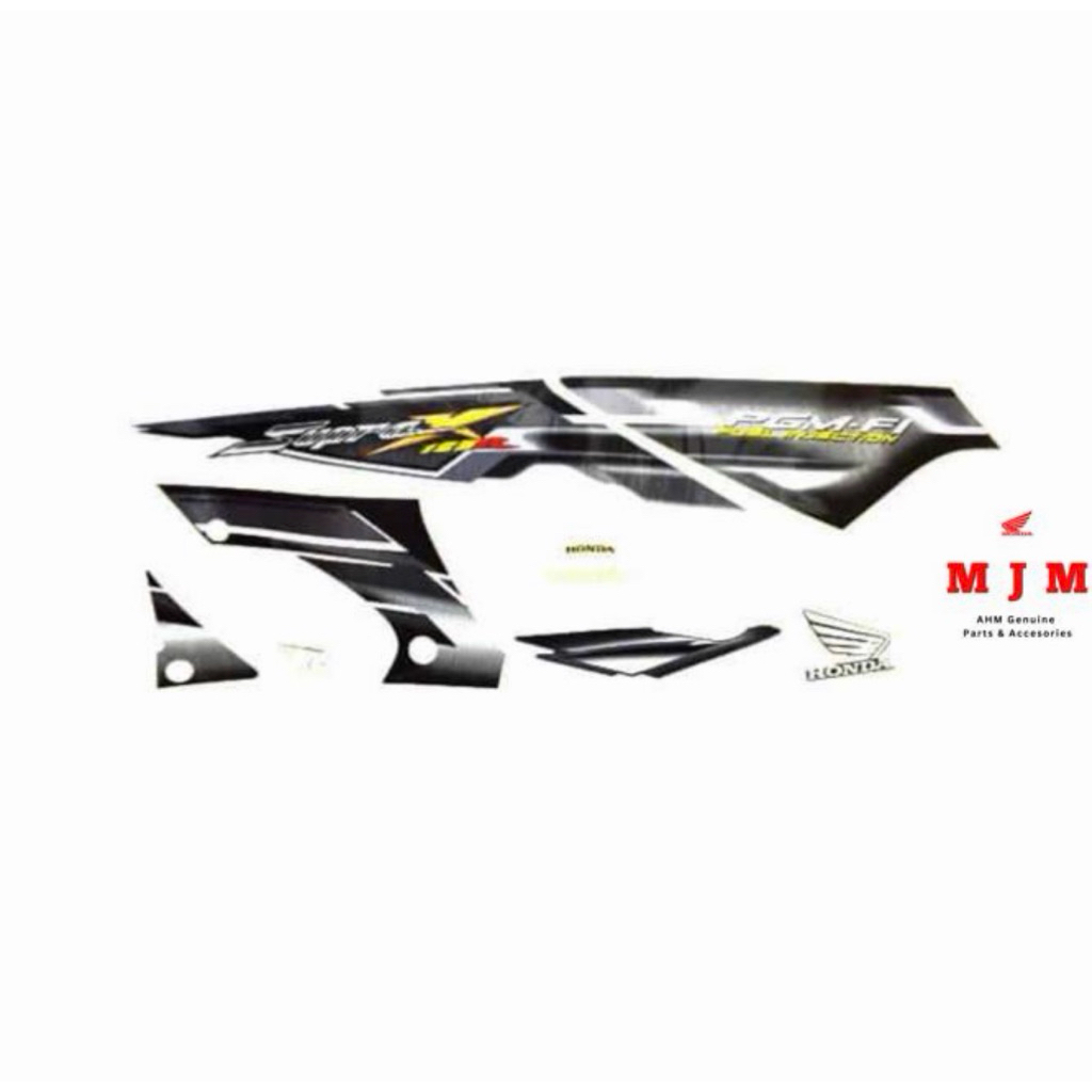 Sticker Body Kiri Kanan White Grey-Supra X 125FI 871X0-KTM-770ZB