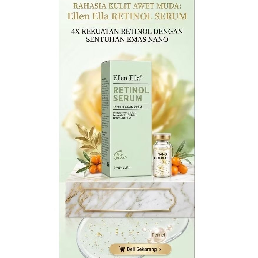 Ellen Ella Retinol Serum | 4x Retinol & Nano Goldfoil
