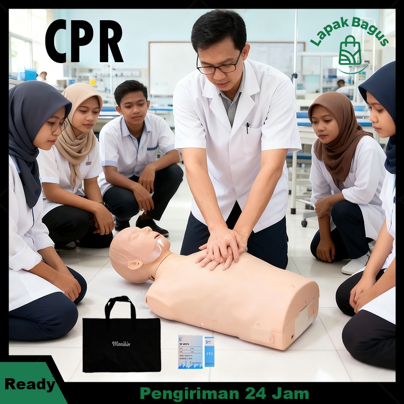 [COD] Phantom CPR Setengah Badan Manekin CPR Alat Pelatihan Pertolongan Pertama Manikin RJP Silikon 