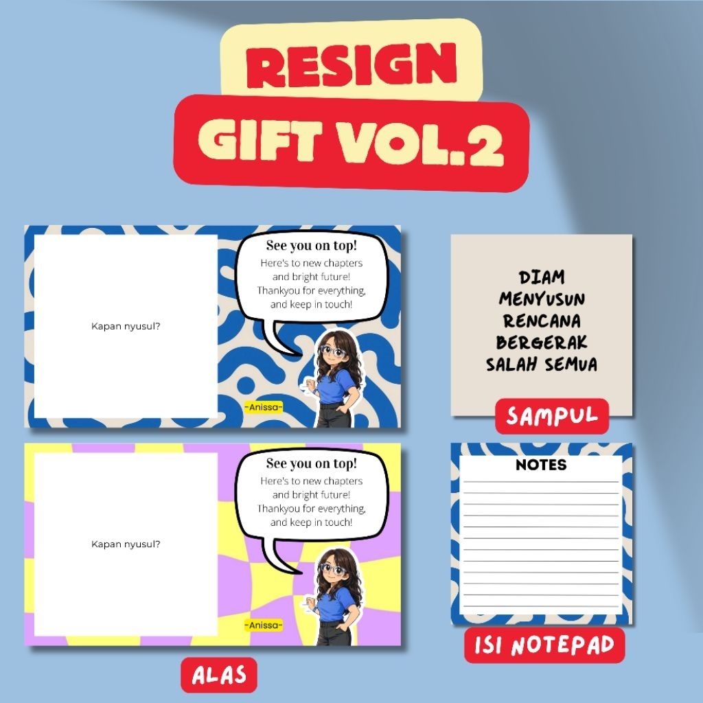 RESIGN GIFT | NOTEPAD | VOL-2 | HADIAH RESIGN
