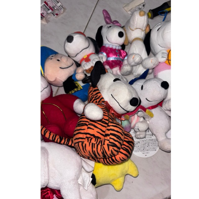 snoopy plush keychain plush ganci snoopy charlie woodstock and belle