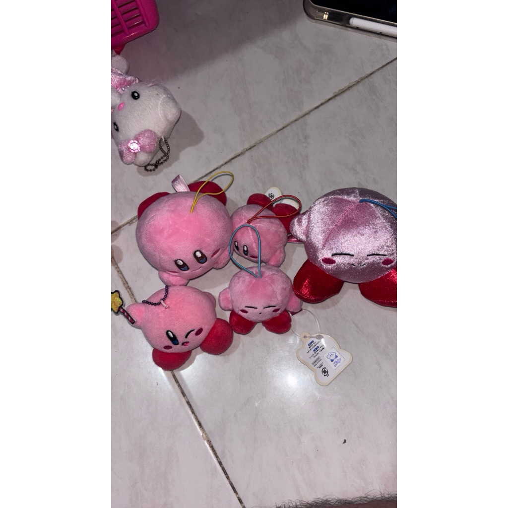 kirby plush keychain