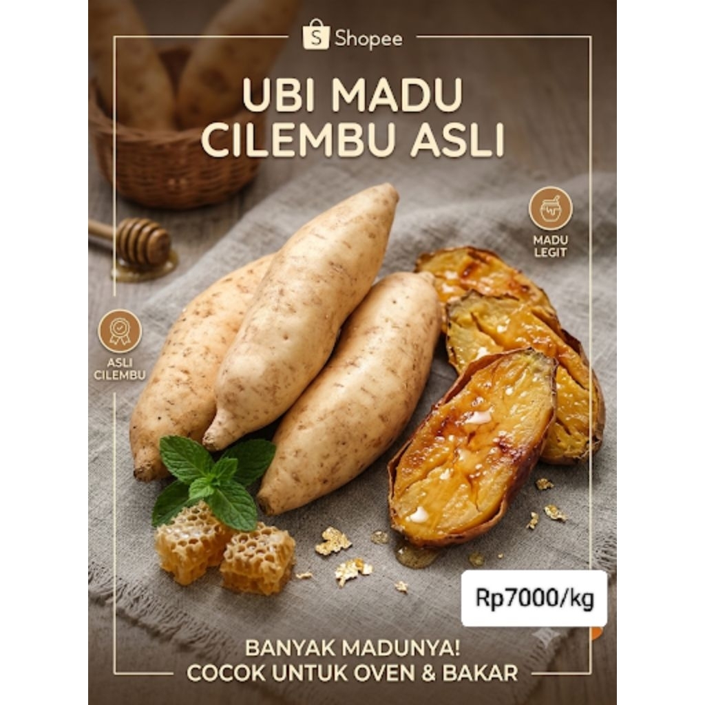 Ubi Madu Cilembu asli sumedang Mentah manis legit