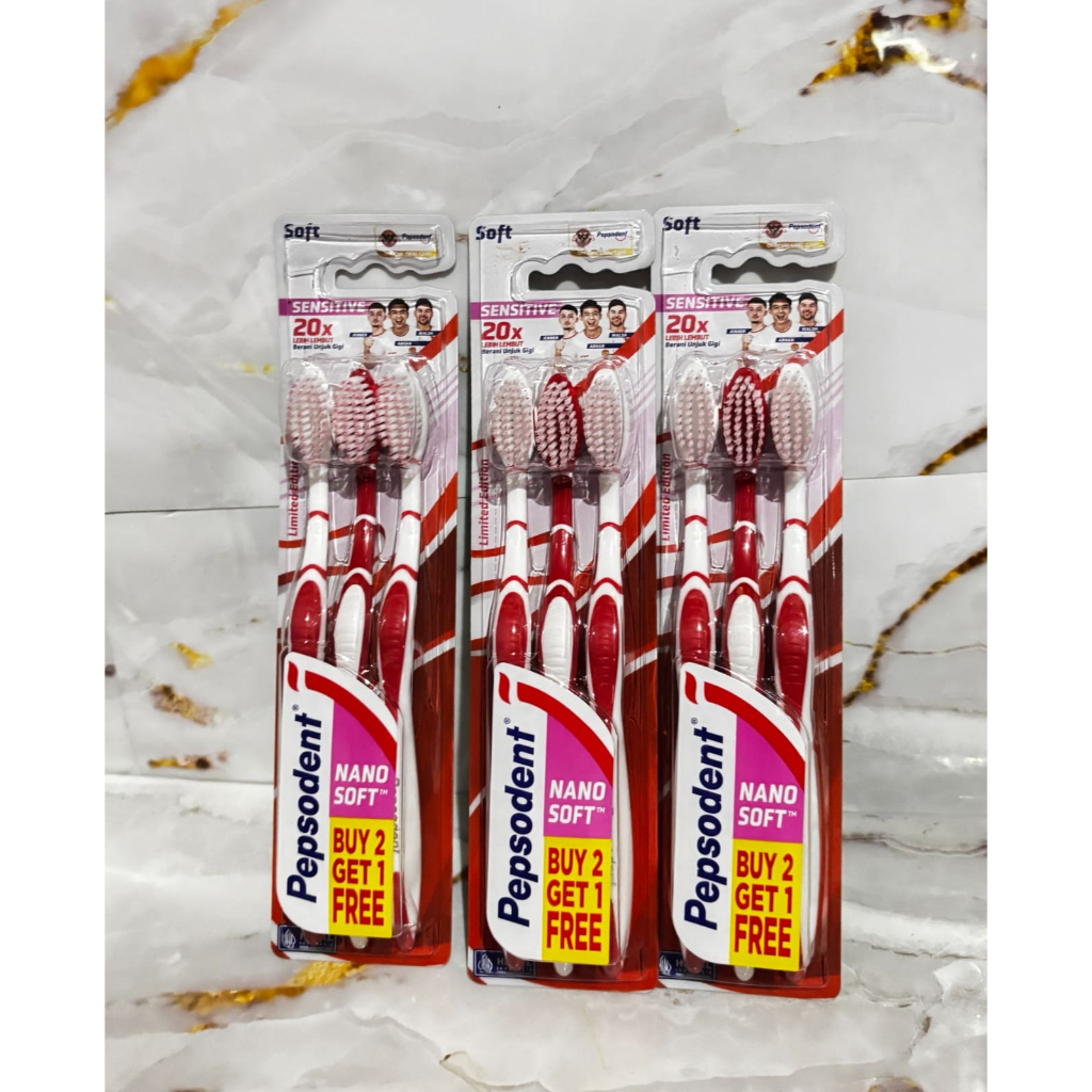 PEPSODENT Sikat Gigi Double Care Sensitive / Clean / Expert Clean / Nano Sensitive Soft / Nano Sensi