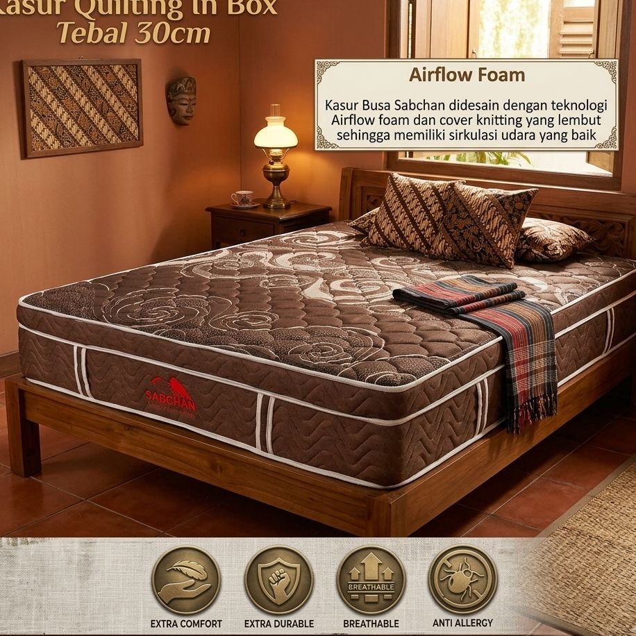 Sabchan - Kasur Tidur In Box Full Busa Quilting 120x200x30