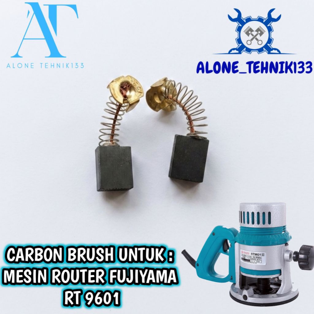 CARBON BRUSH MESIN ROUTER FUJIYAMA RT9601 ARANG SPULL KULL UNTUK MESIN ROUTER FUJIYAMA RT9601 RT 960