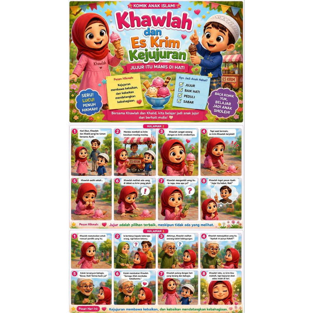 Poster Komik Edukatif Per Tema