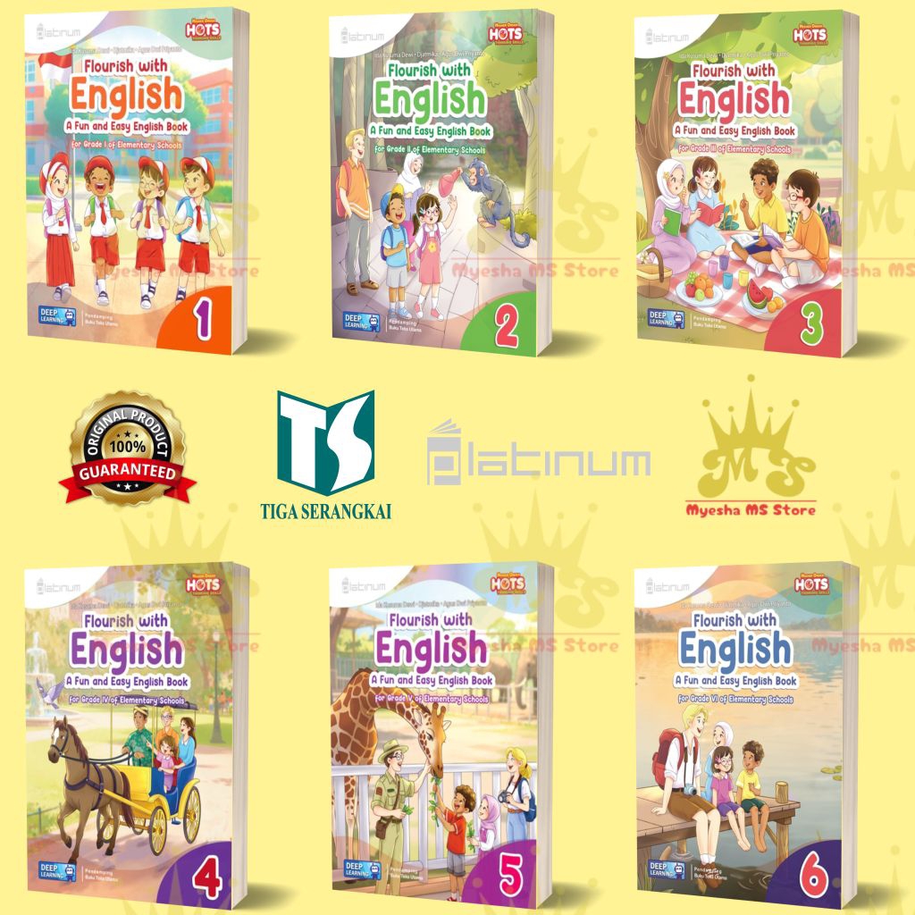 Bahasa Inggris SD 1,2,3,4,5,6 Deep Learning Kurikulum Merdeka (Tiga Serangkai)