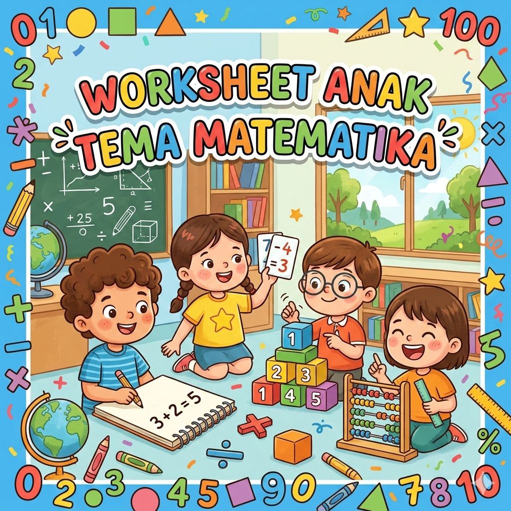 200+ Paket Worksheet Matematika Anak Printable PDF | Lembar Kerja Matematika Anak TK PAUD SD Siap Ce