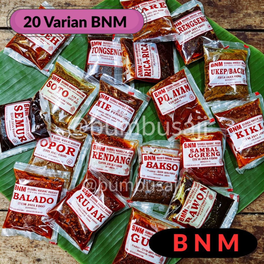 BNM - ( 20 VARIAN BNM ) - BUMBU NIKMAT MURAH - BUMBU SACHET SIAP SAJI