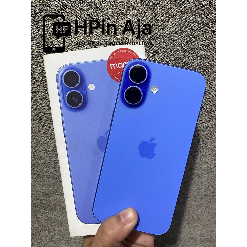 IPHONE 16 128GB SECOND IBOX FULSET GARANSI ON GARANSI RESMI IBOX