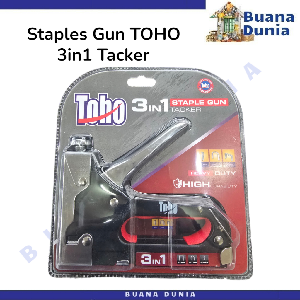 Staples Gun TOHO 3in1 Tacker | Tembakan Staples | Staples Tembak | Alat Staples Tembak