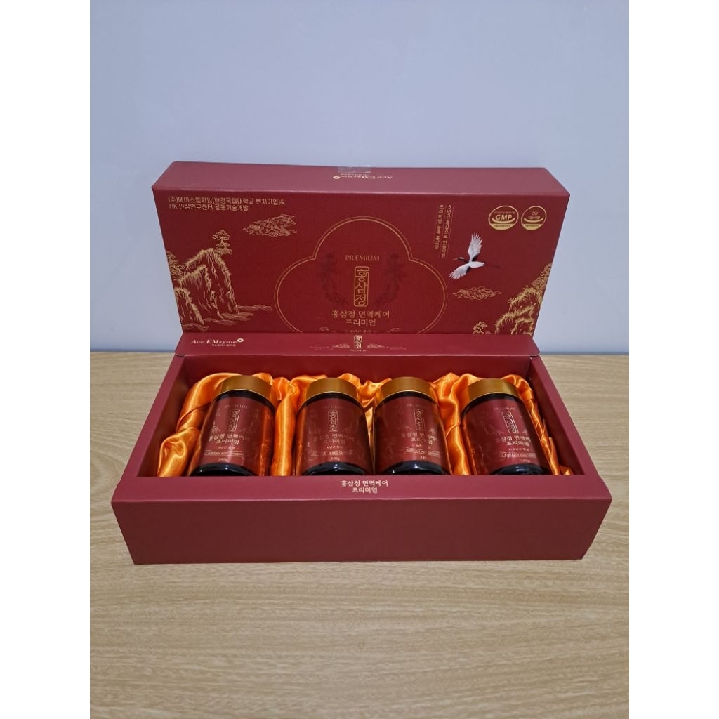 PREMIUM - Ginseng Merah Korea - Ekstrak Ginseng Berumur 6 Tahun - 240g Botol Kaca