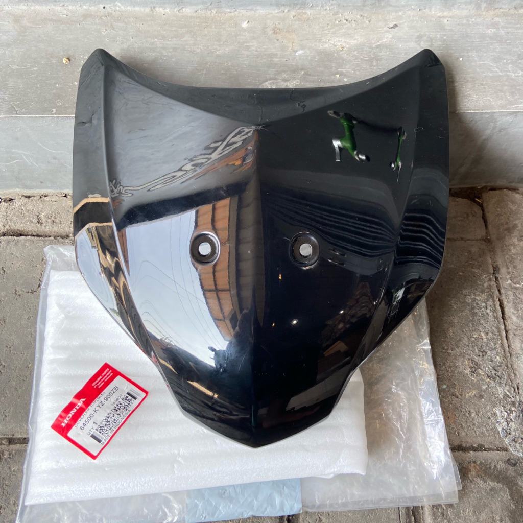64500 KYZ 900ZB COVER TAMENG DEPAN SUPRA X 125 FI HELM IN HITAM ORIGINAL AHM