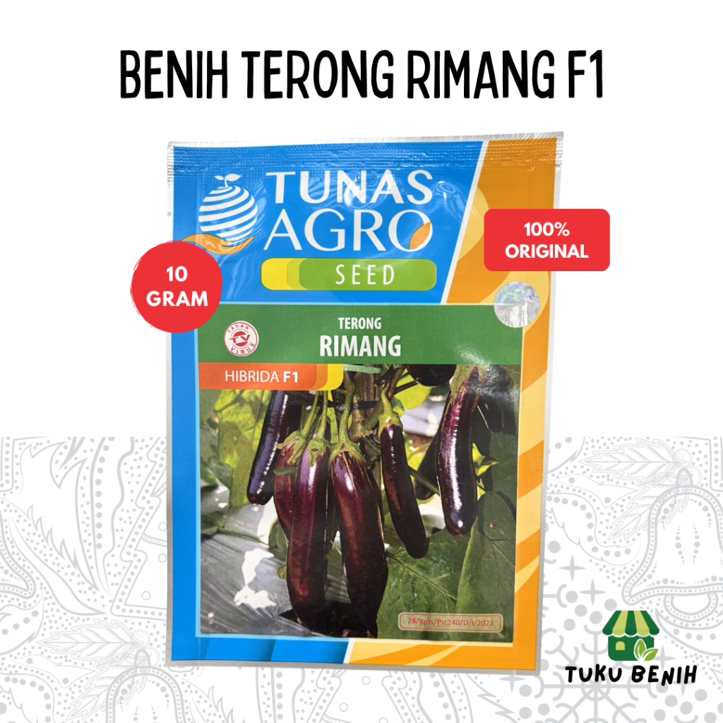 Benih Terong Rimang F1 10 Gram - Tunas Agro