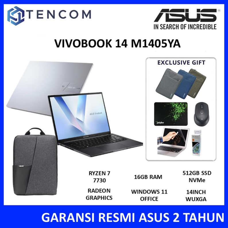 Asus Vivobook 14 M1405YA Ryzen 7 7730U 16GB 1TB SSD 14 inch WUXGA Windows 11