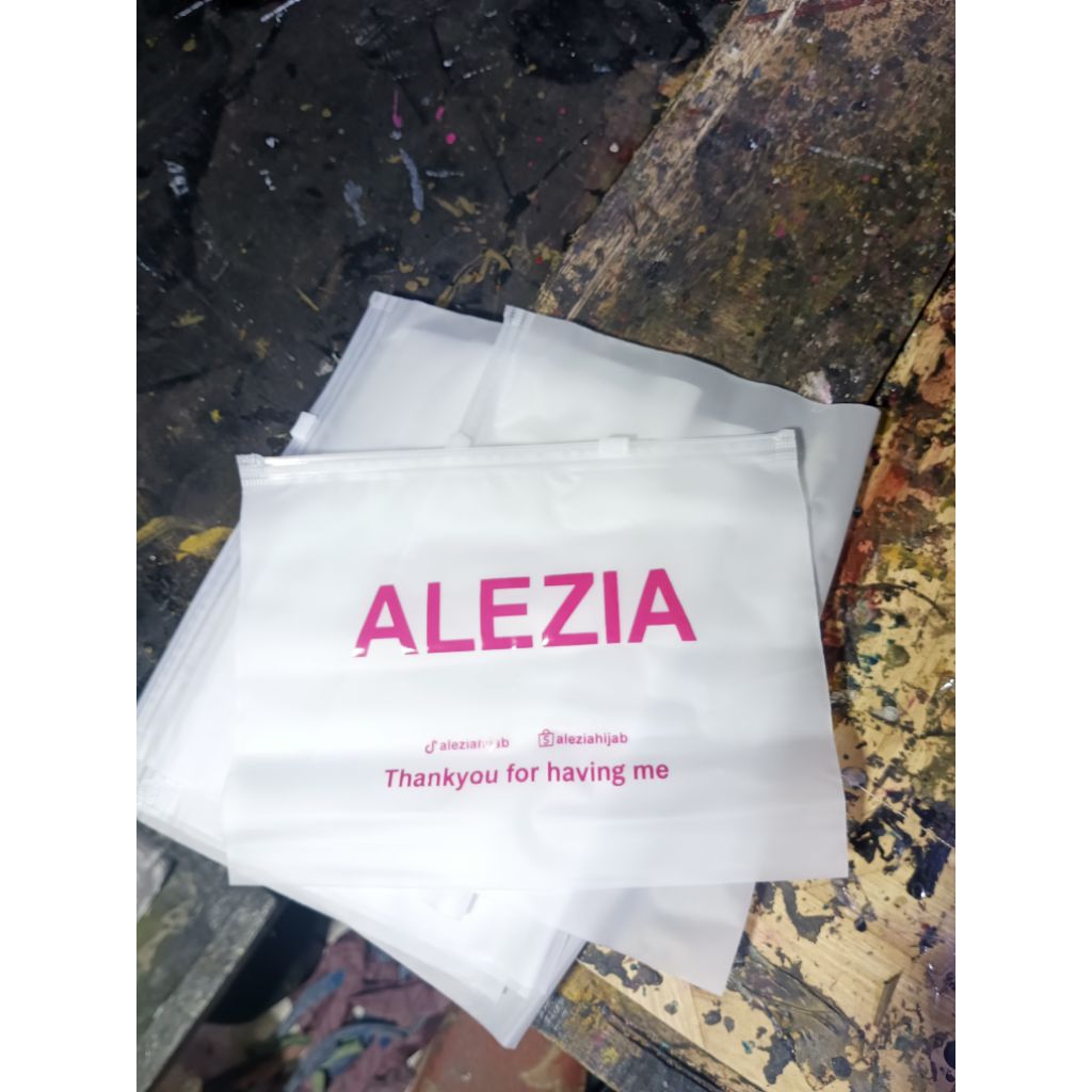 plastik ziplock sablon plastik Zipper doff 30x40