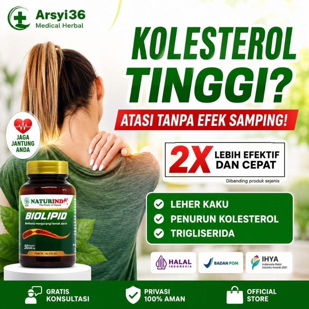 Obat Kolesterol Kolestrol Trigliserida sering kesemutan Pundak kaku nyeri tengkuk