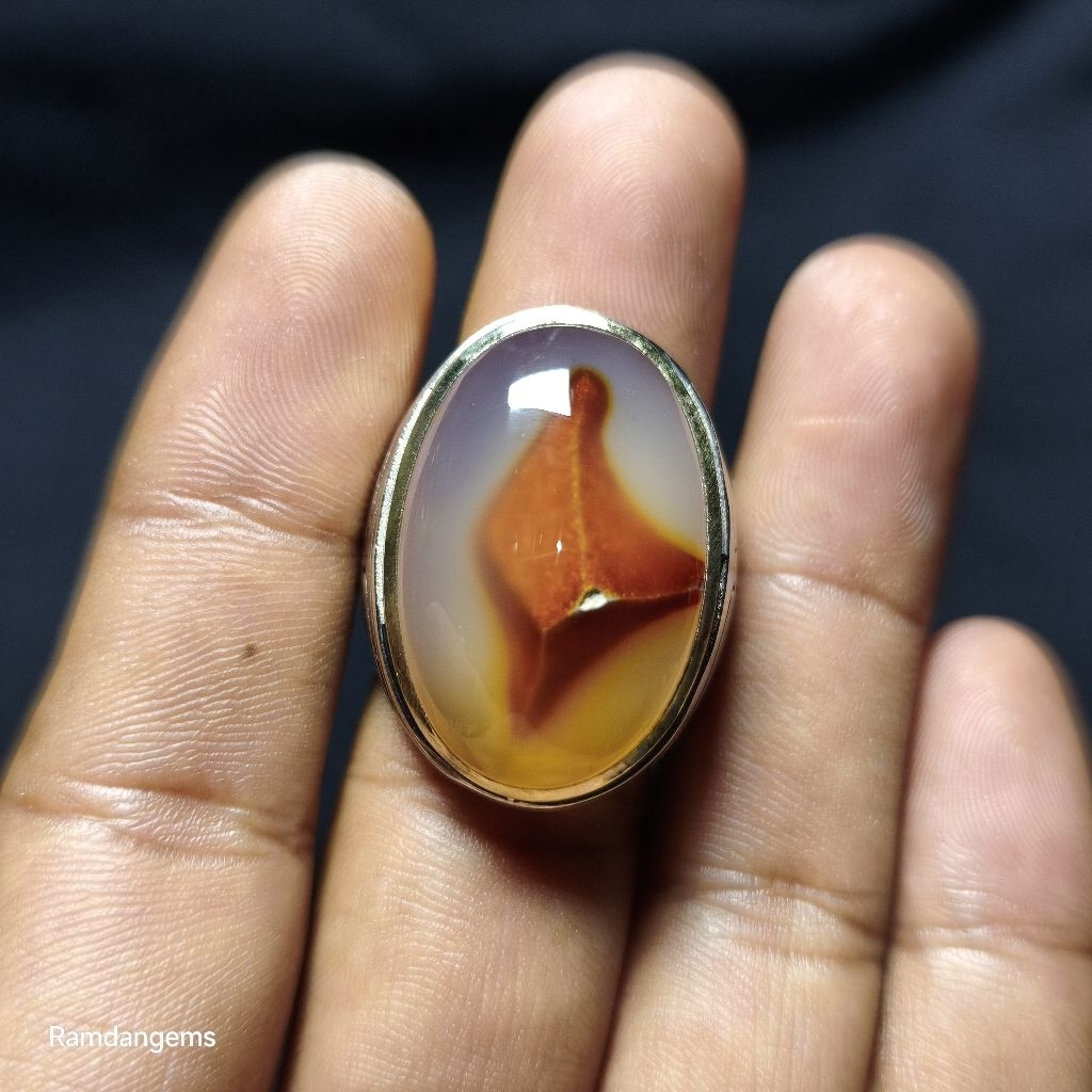 CINCIN BATU AKIK YAKUT MERAH COMBONG