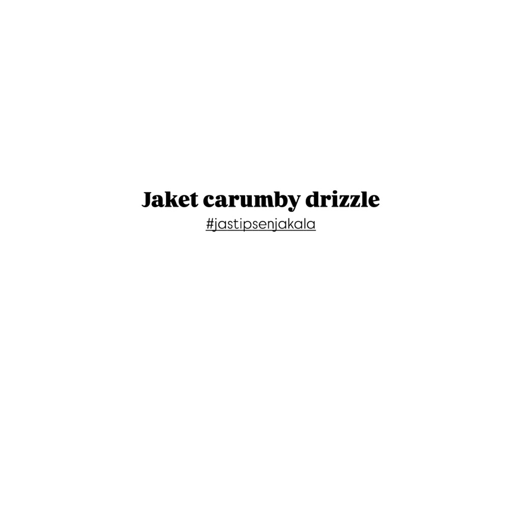 Jaket carumby drizle #06