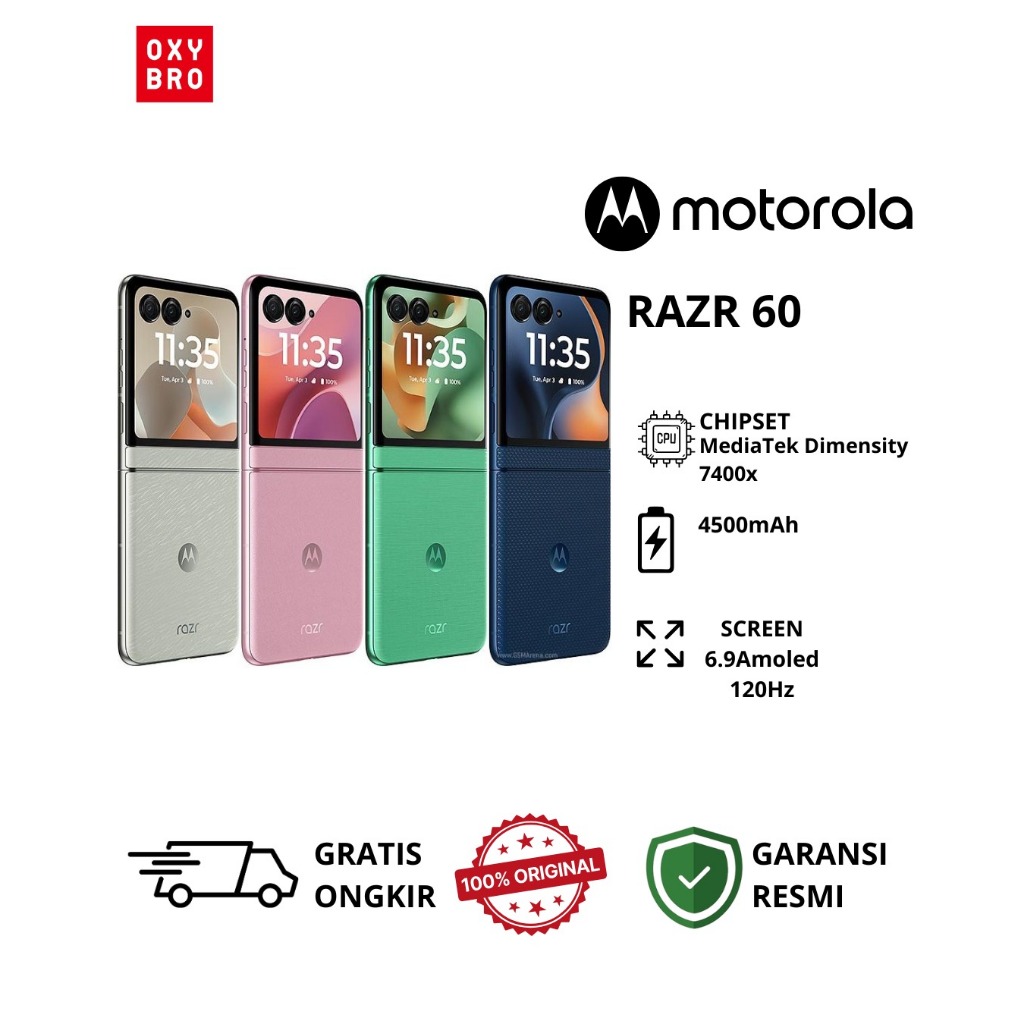 Motorola Razr 60 5G 8GB/256GB Garansi Resmi