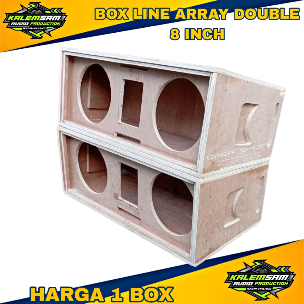 Box Speaker Line Array double 8 inch murah