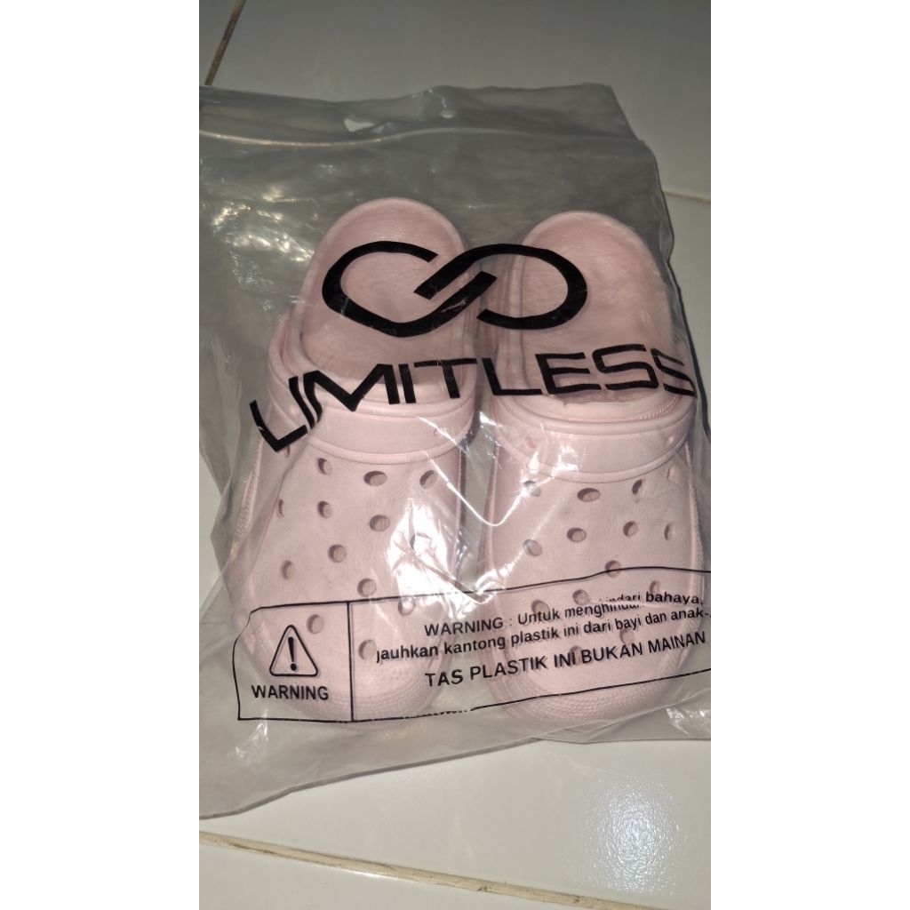 LIMITLESS SANDAL FUJI SOFT PINK UK 38 BARU NO PL