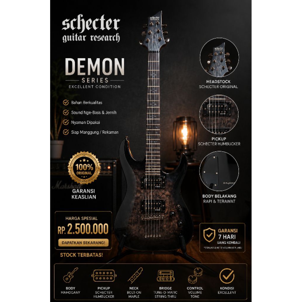 gitar elektrik schecter demon diamond series