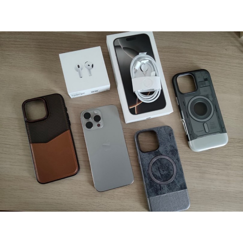 Iphone 16 Pro Max Natural Titanium 256GB + Airpod 4 Second