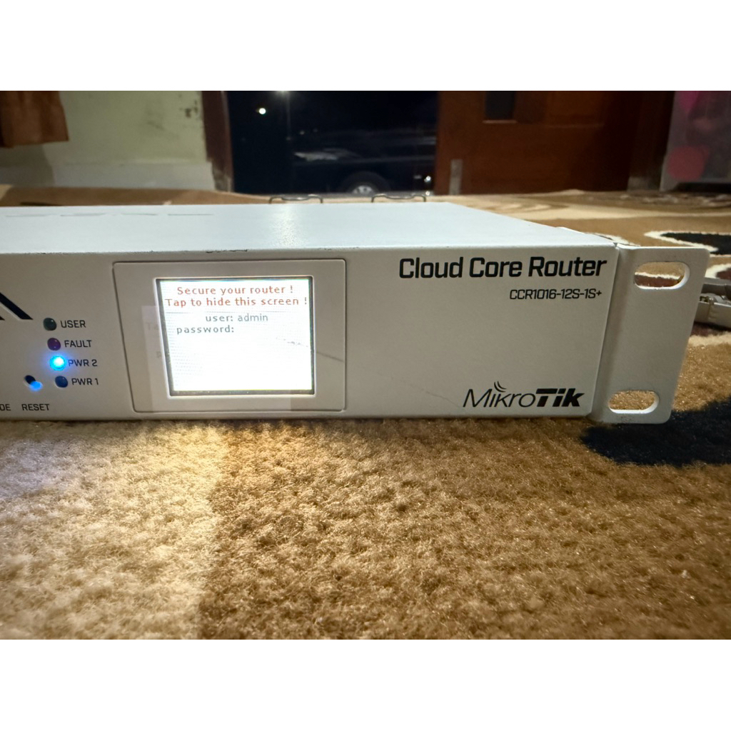 CCR 1016 12S 1S+ / Mikrotik CCR1016-12S-1S+ / CCR1016 12S 1S+ bekas normal / MIKROTIK CCR 1016 12S 1