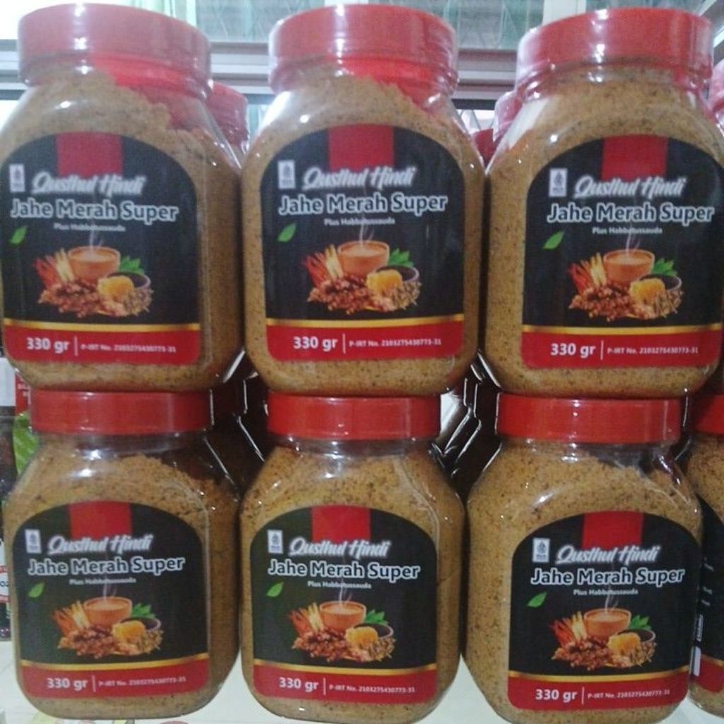 JAHE MERAH SUPER HERBAL QUSTHUL HINDI PLUS HABBATUSSAUDAH 330GR