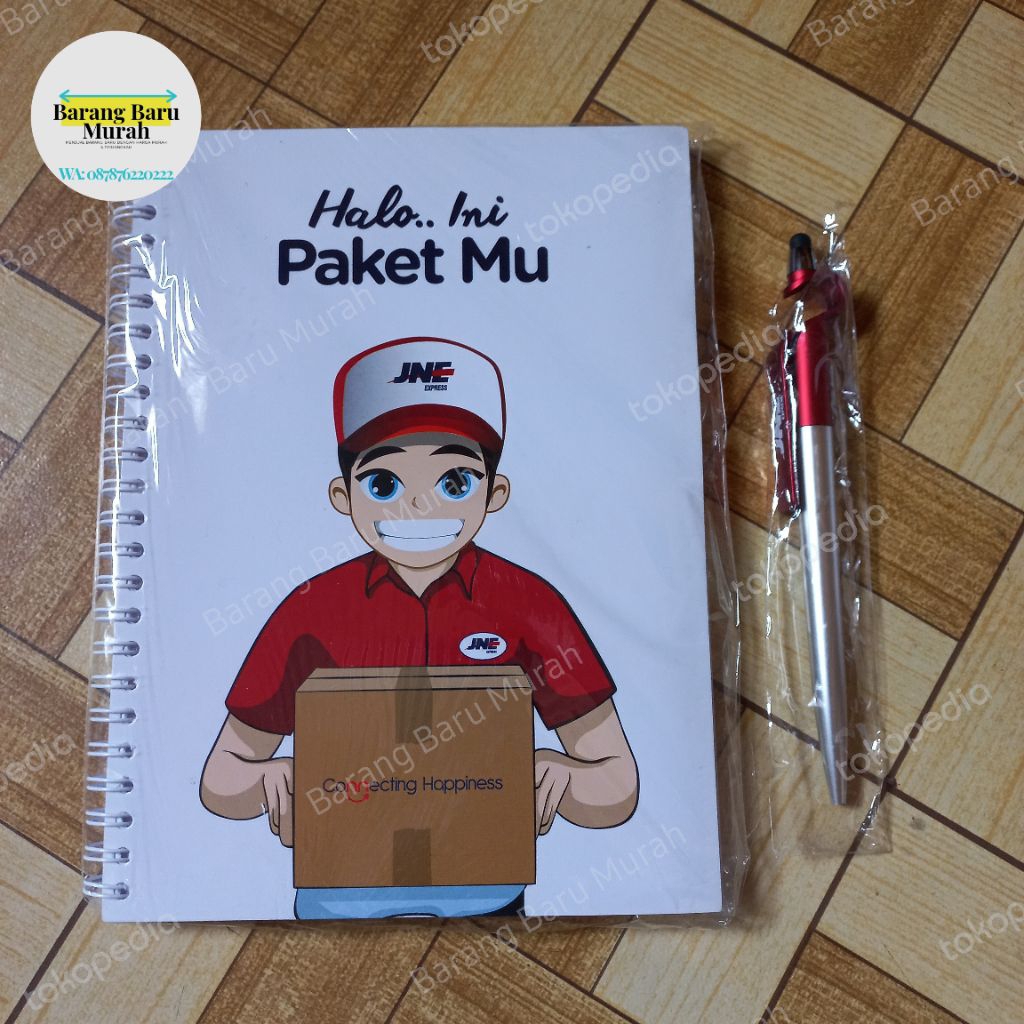 Paket Official Merchandise Joni JNE Notes Pen Tumbler Tas Belanja Pin