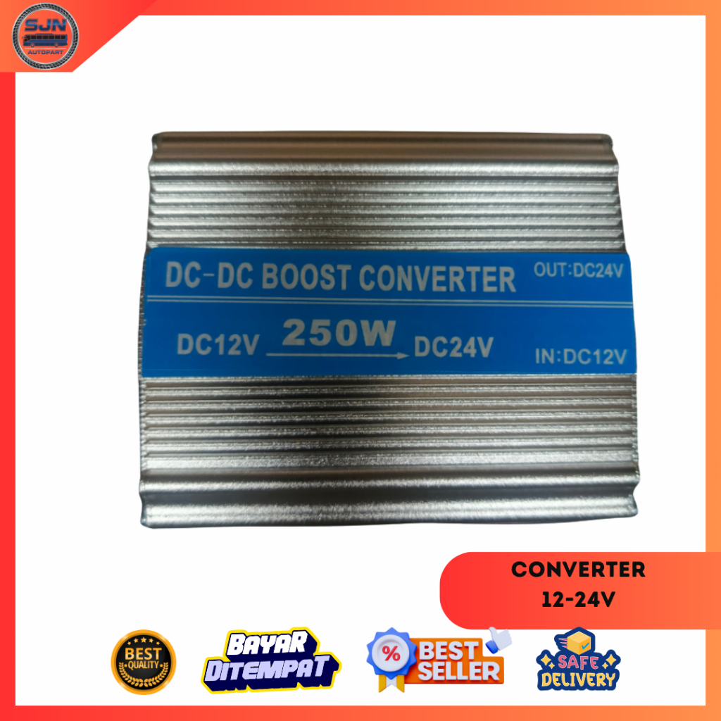Conventer 12V ke 24V/Step Up JDW 250W Dc 12v to Dc 24v