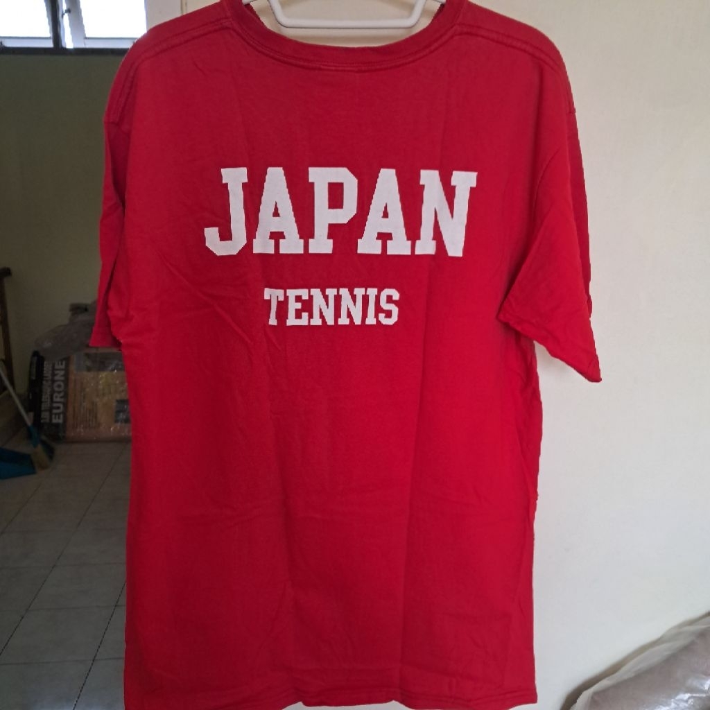 Kaos Japan Tennis tag Anvil Heavyweight cotton Made in Honduras