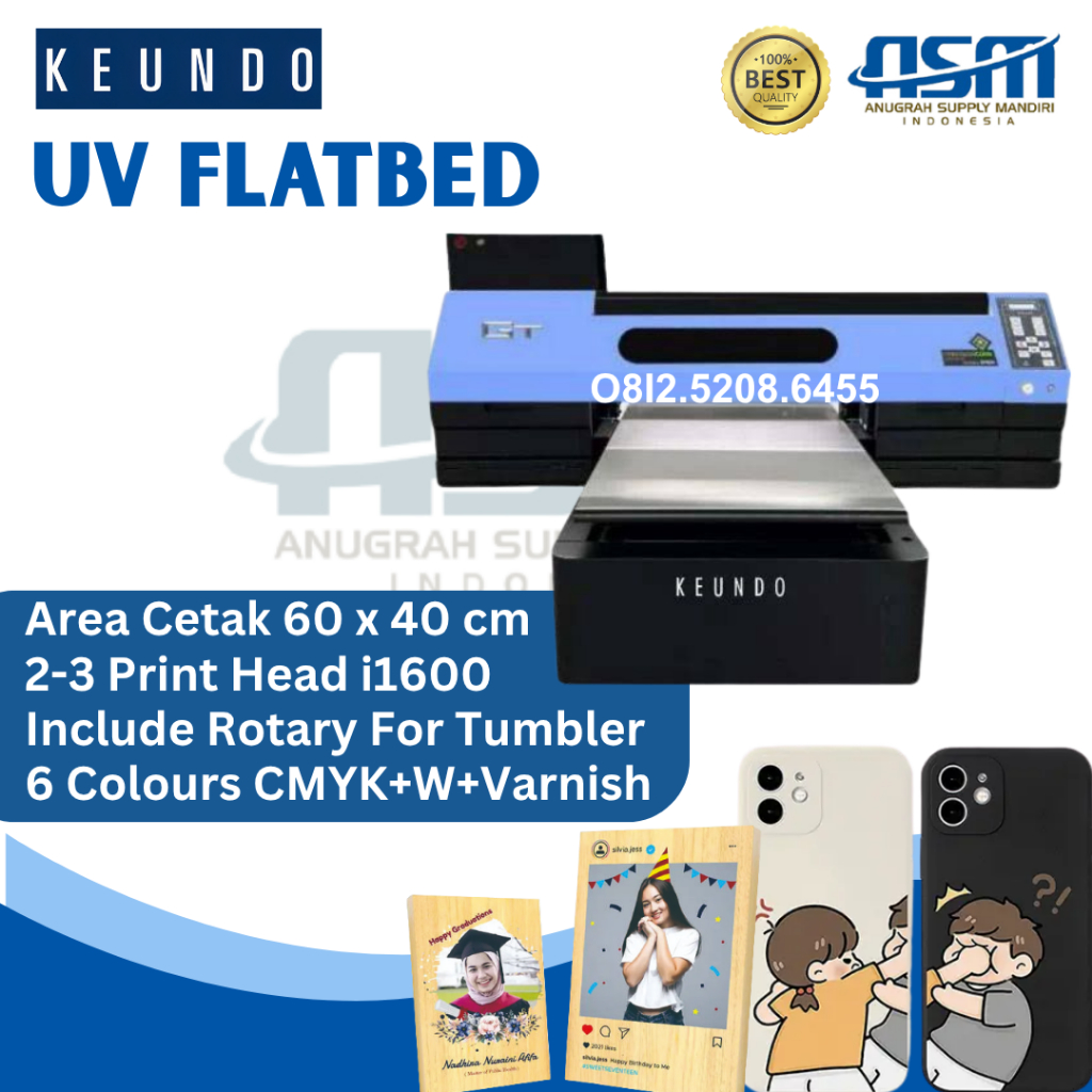 MESIN UV FLATBED PRINTER KEUNDO 6040