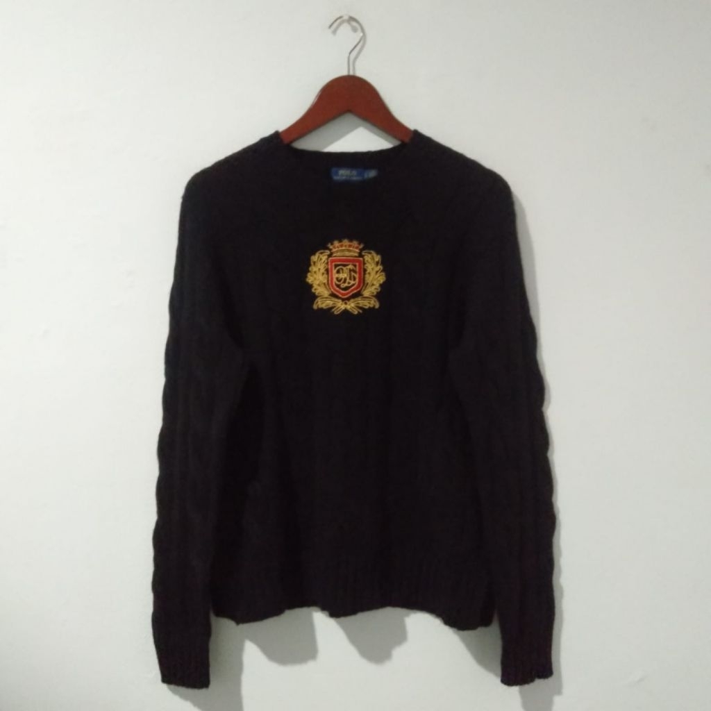 Polo Ralph Lauren Black Cable knitwear