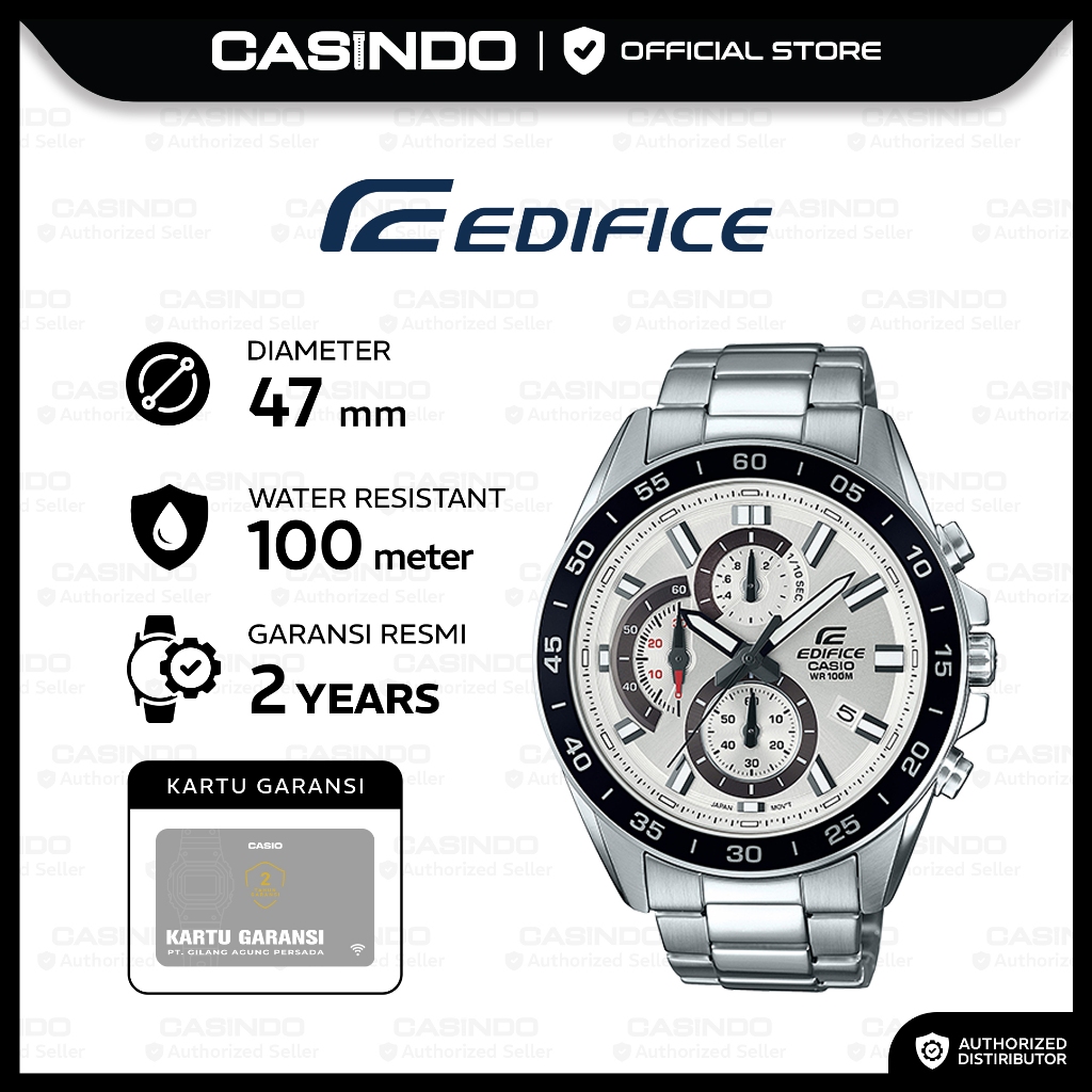 Edifice Jam Tangan Pria Analog EFV-550D-7AVUDF