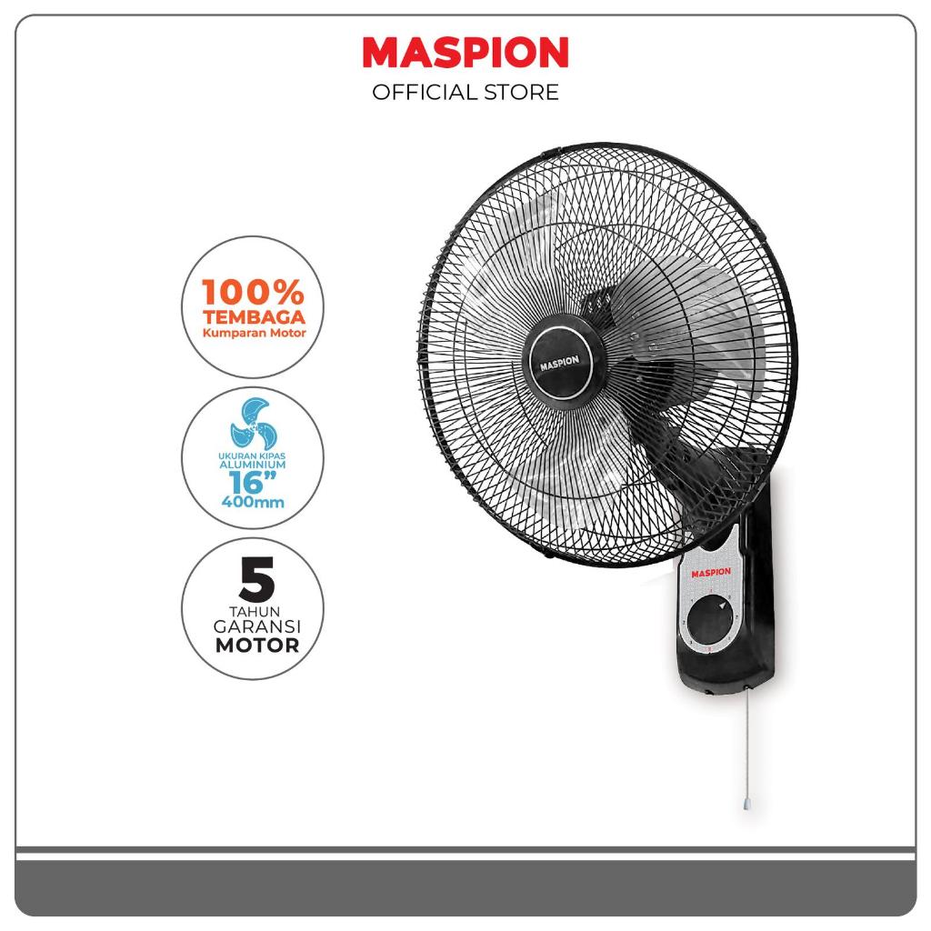MASPION POWER WALL FAN KIPAS ANGIN DINDING 16'' MWF1609K MWF-1609K