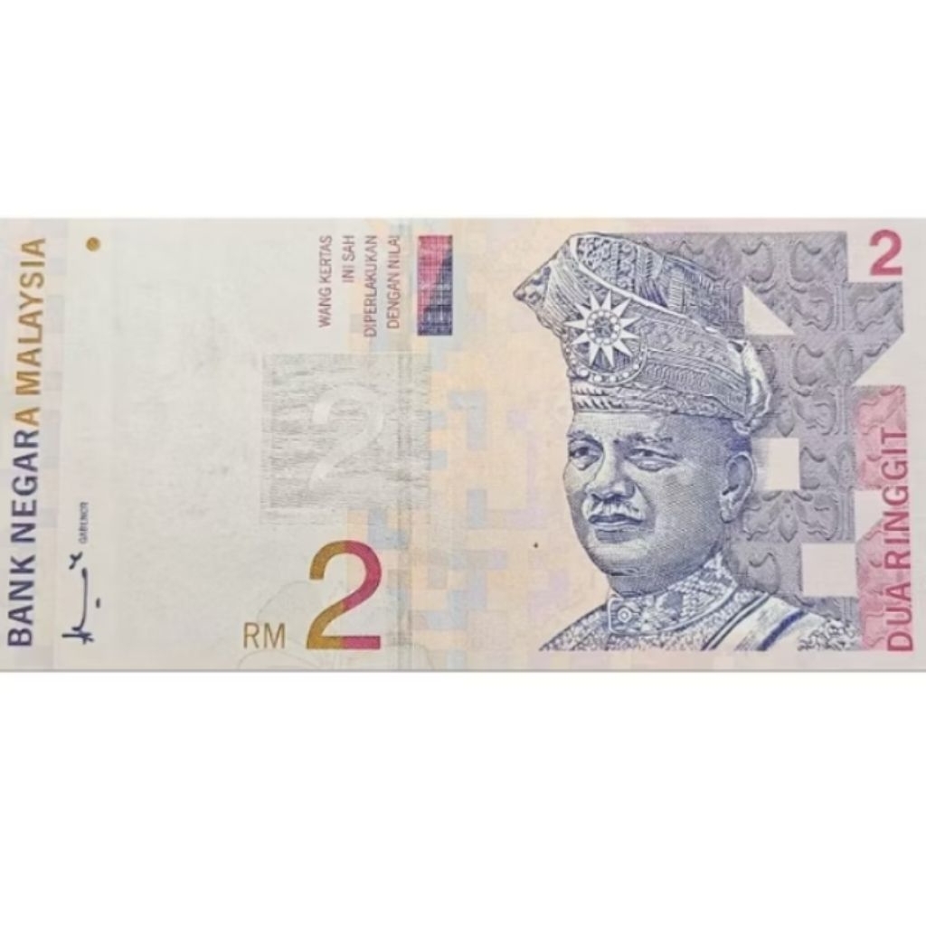 Uang Kertas Kuno Malaysia 2 Ringgit Edisi Menara Alor Setar