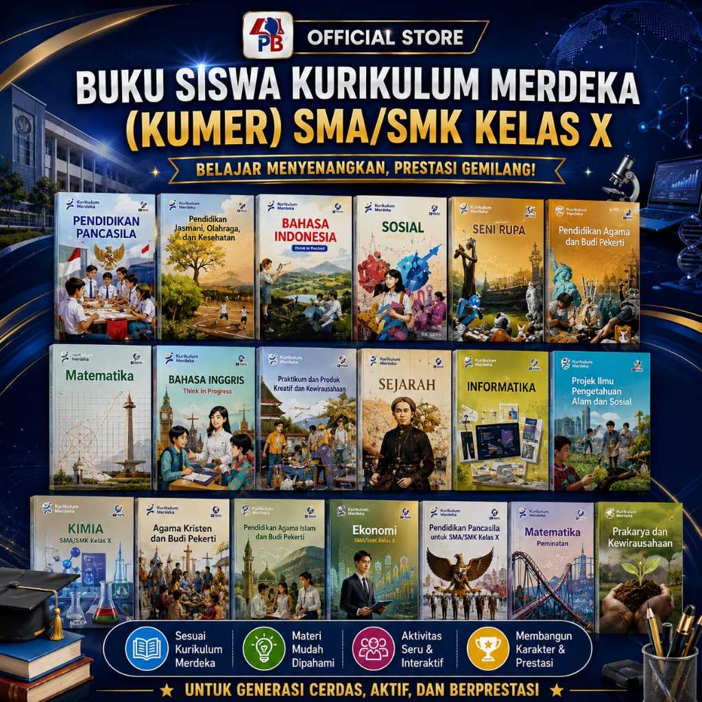 Buku Kurikulum Merdeka SMA MA SMK MAK Kelas X / 10 - Pendidikan Agama Islam & Budi Pekerti / Sejarah