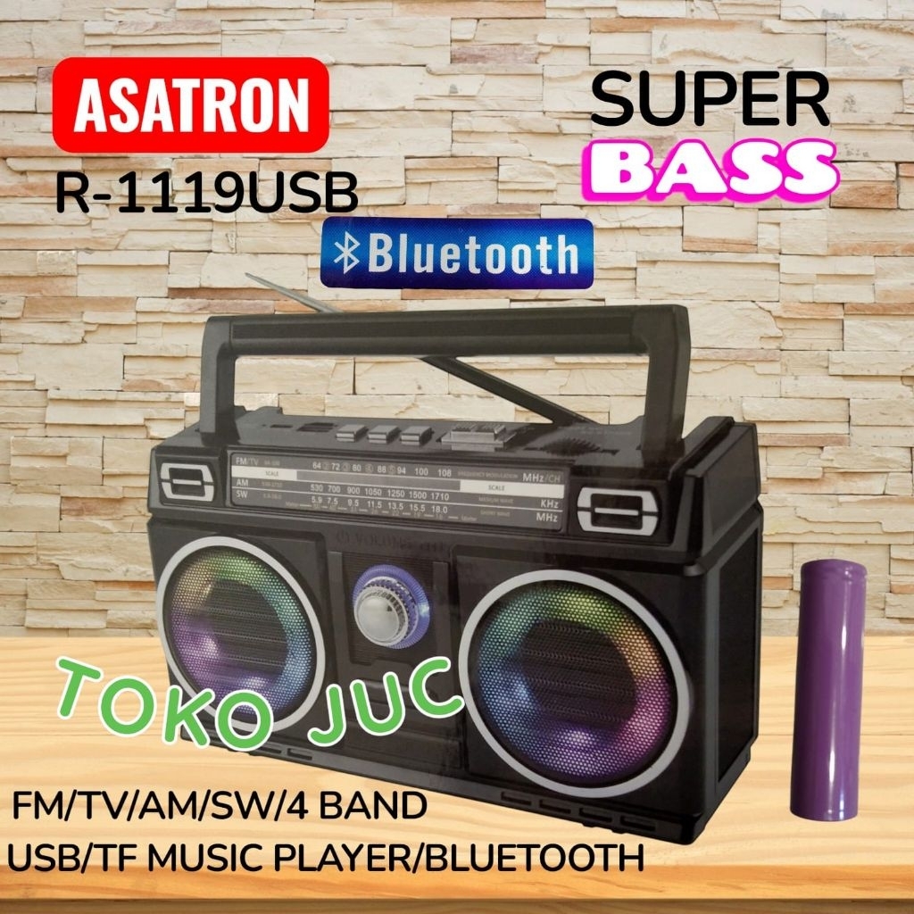 Radio ASATRON R-1119 USB Radio Jadul Radio Bluetooth